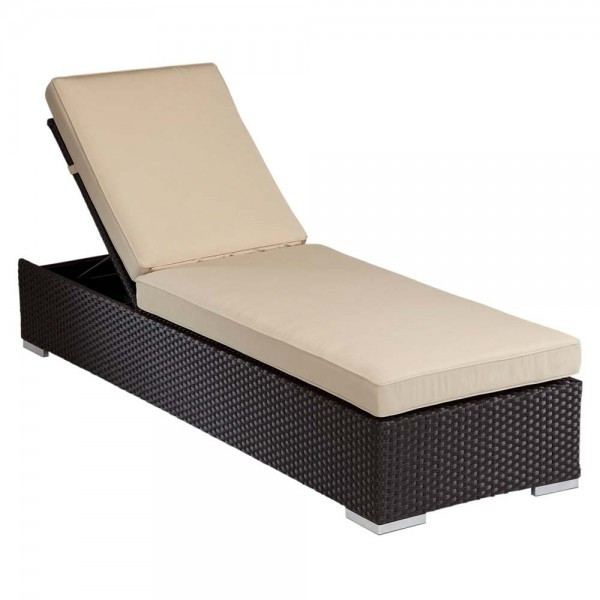 Sunset West Solana Adjustable Wicker Chaise Lounge - Replacement Cushions