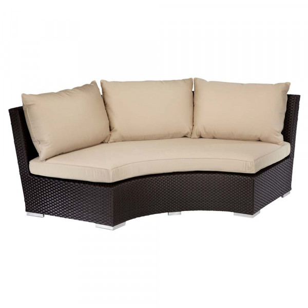 Sunset West Solana Curved Wicker Sofa