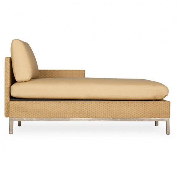 Lloyd Flanders Elements Right Arm Facing Wicker Chaise Lounge