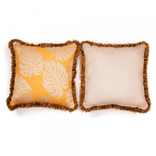 South Sea Rattan All Weather Sunshine Large Throw Pillow