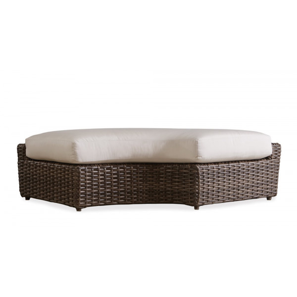 Lloyd Flanders Largo Left Arm Facing Wicker Curved Bench - Replacement Cushion
