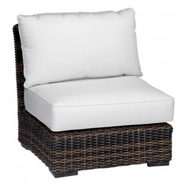 Sunset West Montecito Armless Wicker Lounge Chair - Replacement Cushion