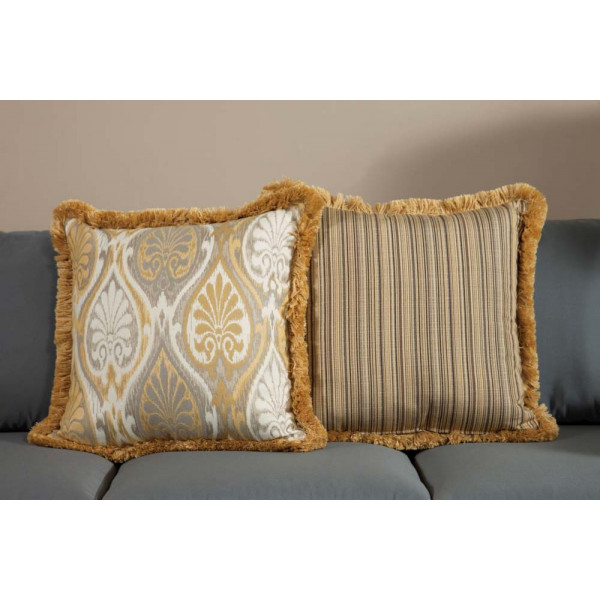 South Sea Rattan All Weather Aura Large Throw Pillow