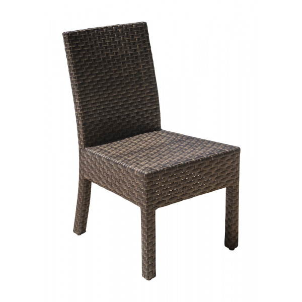 Hospitality Rattan Fiji Stackable Armless Wicker Dining Chair