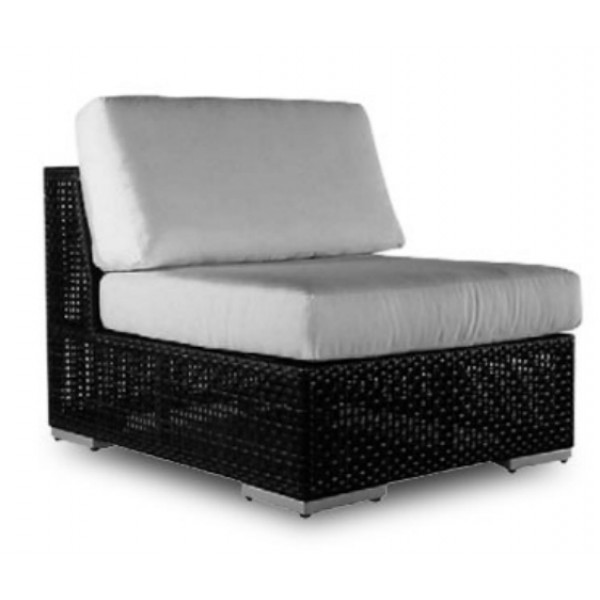 Hospitality Rattan Soho Wicker Armless Lounge Chair