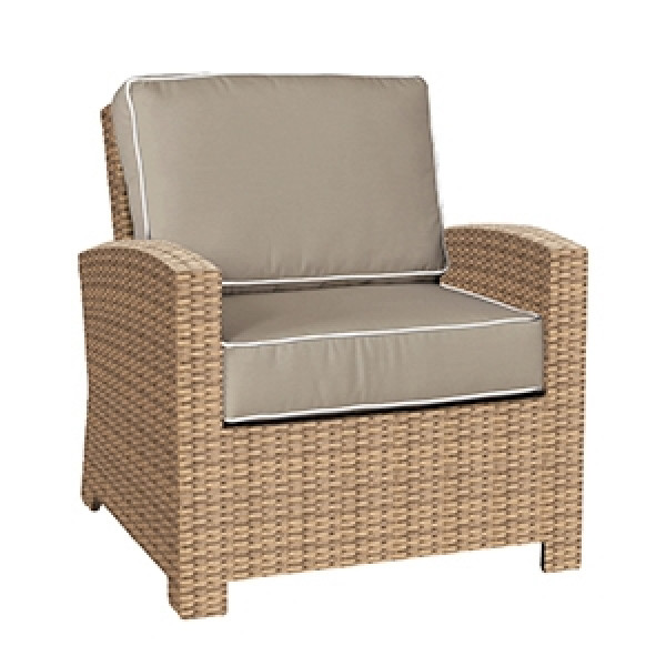 Forever Patio Barbados Wicker Lounge Chair - Biscuit Wicker
