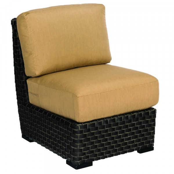 WhiteCraft by Woodard Cooper Armless Wicker Lounge Chair