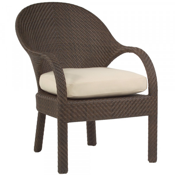WhiteCraft by Woodard Bali Wicker Dining Chair  - Replacement Cushion