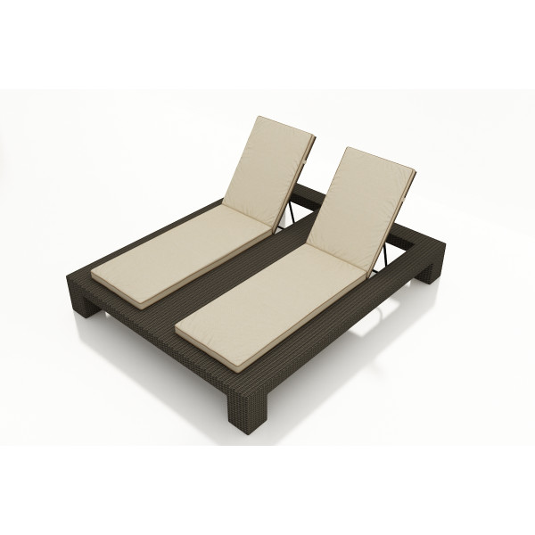 Forever Patio Hampton Adjustable Double Wicker Chaise Lounge - Replacement Cushion