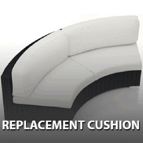 Harmonia Living Urbana Wicker Curved Sofa - Replacement Cushion