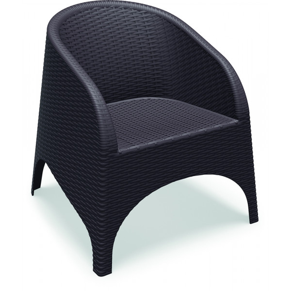 Compamia Aruba Wicker Lounge Chair Pair - Brown
