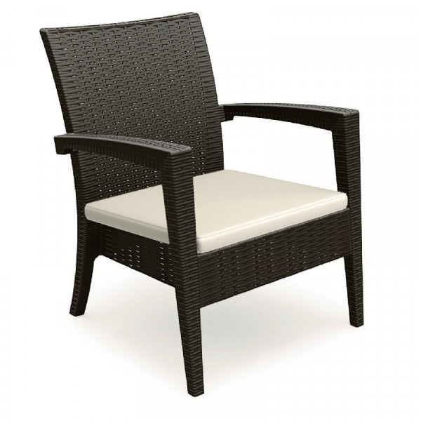 Compamia Miami Wicker Lounge Chair Pair - Brown