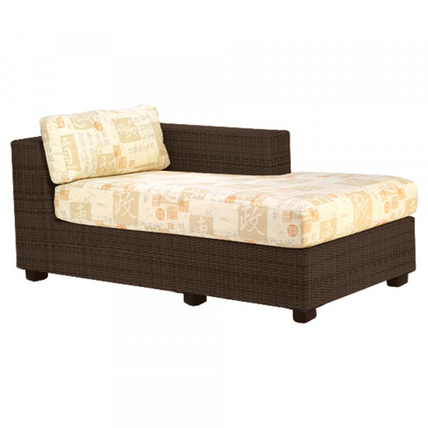 WhiteCraft by Woodard Montecito Right Arm Facing Wicker Chaise Lounge