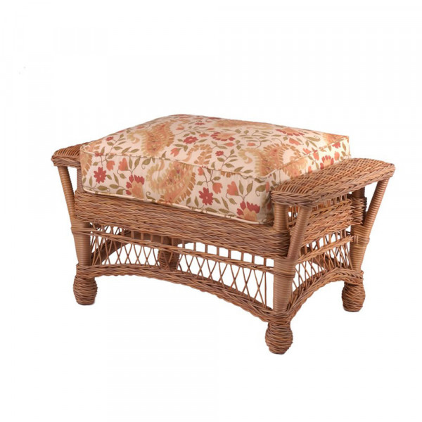 WhiteCraft by Woodard Cottage Wicker Ottoman  - Replacement Cushion