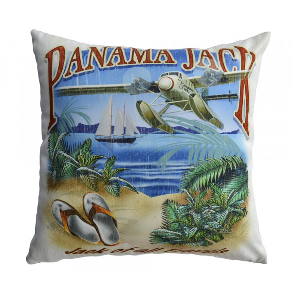 Panama Jack Jack of all Travels Throw Pillow Pair