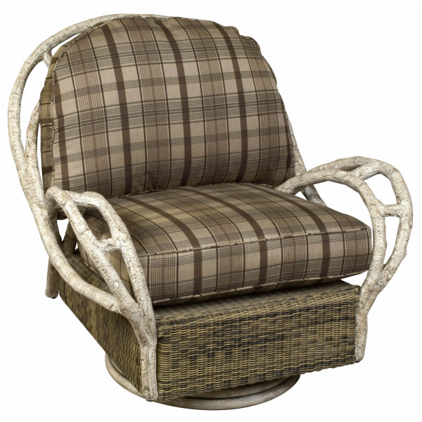 WhiteCraft by Woodard River Run Wicker Swivel Chair - Replacement Cushion
