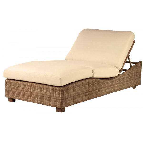 Whitecraft by Woodard Montecito Wicker Double Chaise Lounge - Replacement Cushion