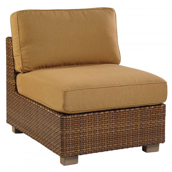 WhiteCraft by Woodard Sedona Armless Wicker Lounge Chair - Replacement Cushion
