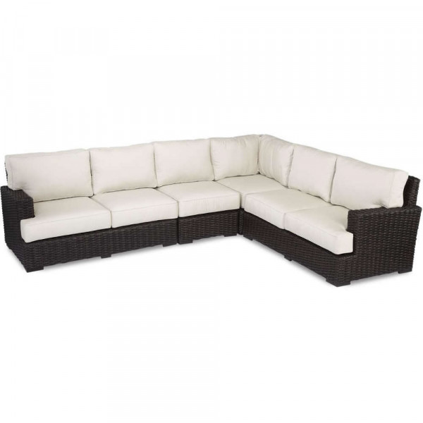 Sunset West Cardiff 4 Piece Wicker Sectional Set