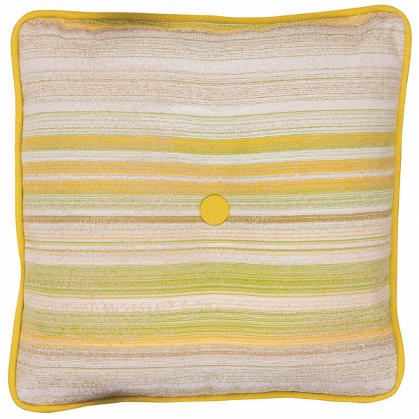 Woodard Square 17" Throw Pillow with Button
