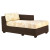 WhiteCraft by Woodard Montecito Right Arm Facing Wicker Chaise Lounge