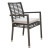 Panama Jack Graphite Stackable Wicker Dining Chair