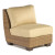 WhiteCraft by Woodard Saddleback Armless Wicker Lounge Chair