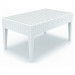 Compamia Miami Rectangular Wicker Coffee Table - White