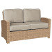 Forever Patio Barbados Wicker Loveseat - Biscuit Wicker
