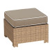 Forever Patio Barbados Wicker Cube Ottoman - Biscuit Wicker