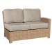 Forever Patio Barbados Right Arm Facing Wicker Loveseat - Biscuit Wicker
