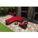 Forever Patio Barbados 7 Piece Wicker Curved Sectional Set - Ebony Wicker