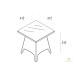 Harmonia Living Arbor Wicker End Table - Specifications