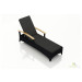 Harmonia Living Arbor Adjustable Wicker Chaise Lounge - Sunbrella Canvas Charcoal