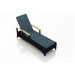 Harmonia Living Arbor Adjustable Wicker Chaise Lounge - Sunbrella Cast Lagoon