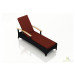 Harmonia Living Arbor Adjustable Wicker Chaise Lounge - Sunbrella Canvas Henna