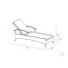 Harmonia Living Arbor Adjustable Wicker Chaise Lounge - Specifications
