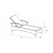 Harmonia Living Arbor Adjustable Wicker Chaise Lounge - Specifications