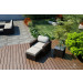 Harmonia Living Arden 3 Piece Wicker Lounge Set - Sunbrella Canvas Natural