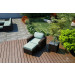 Harmonia Living Arden 3 Piece Wicker Lounge Set - Sunbrella Canvas Spa