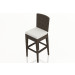 Harmonia Living Arden Wicker Bar Chair - Sunbrella Canvas Natural