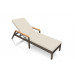 Harmonia Living Arden Adjustable Wicker Chaise Lounge - Sunbrella Canvas Flax