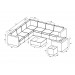 Harmonia Living District 10 Piece Wicker Sectional Set - Specifications