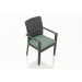 Harmonia Living District Wicker Dining Chair - Sunbrella Canvas Spa