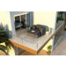 Harmonia Living District Wicker Daybed - Sunbrella Canvas Charcoal