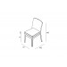 Harmonia Living District Armless Wicker Dining Chair  - Specifications