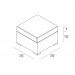 Harmonia Living District Wicker Ottoman - Specifications