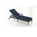 Harmonia Living District Adjustable Wicker Chaise Lounge - Sunbrella Spectrum Indigo
