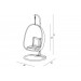 Harmonia Living Nimbus 2 Piece Wicker Hanging Chair Set - Specifications