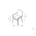 Harmonia Living Urbana Wicker Dining Chair - Specifications